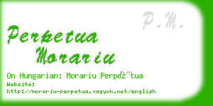 perpetua morariu business card